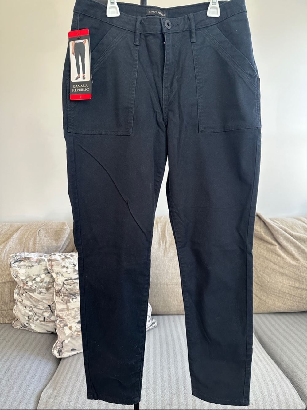 Banana Republic NWT Women’s Black High Rise Twill Pant Size 8
